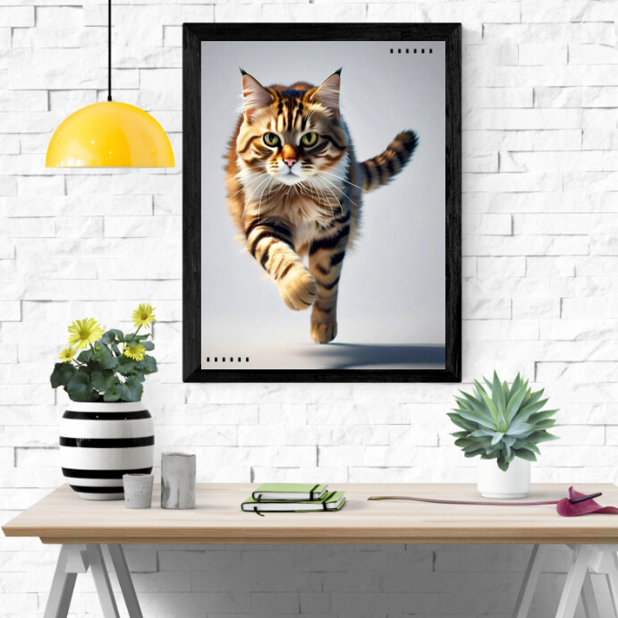 Copy of White Collage Cat Frame Instagram Post | PosterMyWall