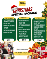White Collage Christmas Special Package  Instagram Portrait template