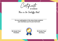 White Collage Citation A4 template