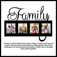 White Collage Family Collage Square (1:1) template