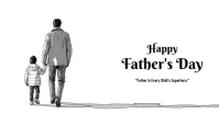 White Collage Father's Day Facebook Shared Image template
