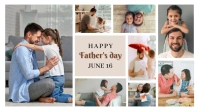 White Collage Father's Day Digital Display (1 template