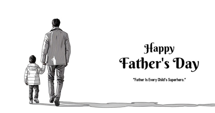 White Collage Father's Day Facebook Shared Image template