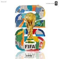 White Collage FIFA World Cup 2026 Square สี่เหลี่ยมจัตุรัส (1:1) template