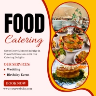 White Collage Food Catering Instagram Post template
