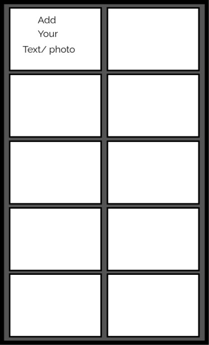White Collage Frame Background US Legal template