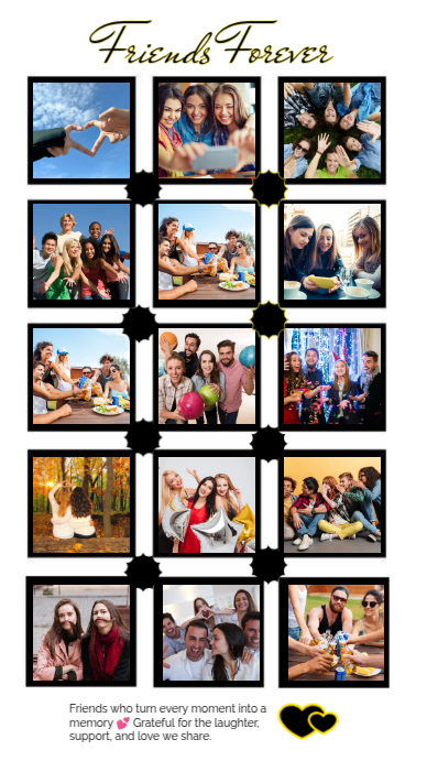 Copy of White Collage Friend Collage Promotion Template Facebook Story ...