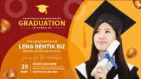 White Collage  Graduation Event Program  Digital Display (16:9) template
