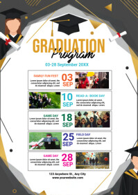 Graduation Ceremony Program Template | PosterMyWall