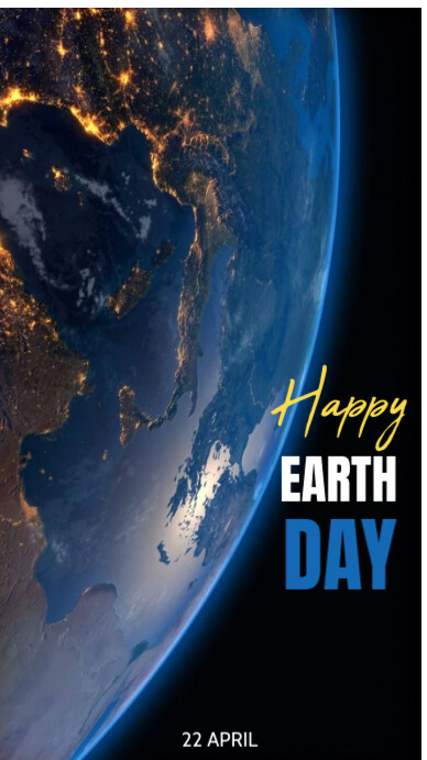 White Collage Happy Earth Day Instagram Story template