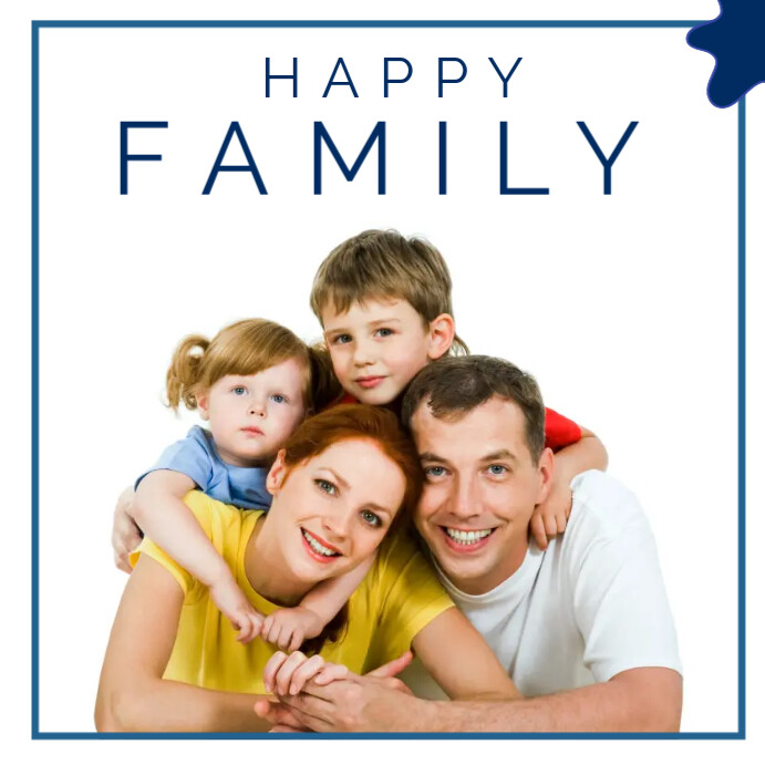 White Collage Happy Family Instagram Post Template | PosterMyWall