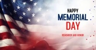 White Collage Happy Memorial Day  Facebook Shared Image template