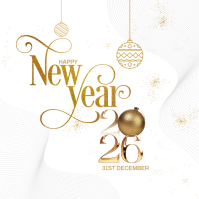 White Collage Happy New Year 2026 Greeting Template Instagram Post