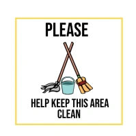 White Collage Keep This Area Clean Instagram Iphosti le-Instagram template