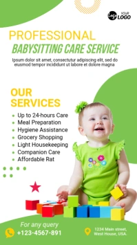 White Collage Kids Care Center Ad Instagram Story template