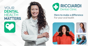 White Dental Health Awareness Facebook Event Cover Template