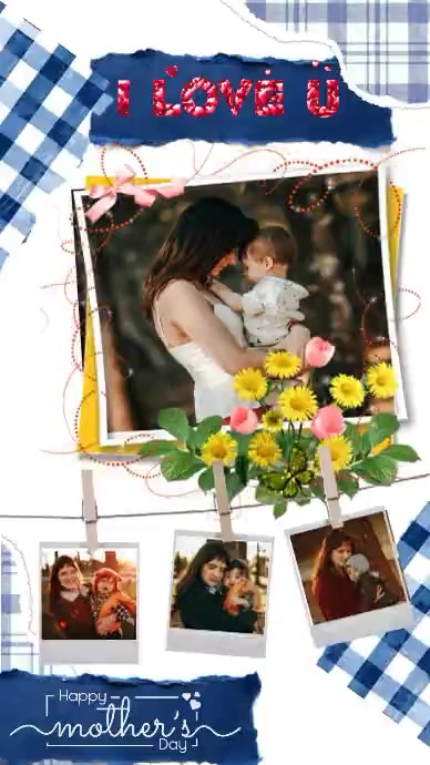 Modèle White Collage Mother's Day Instagram Reel Video | PosterMyWall
