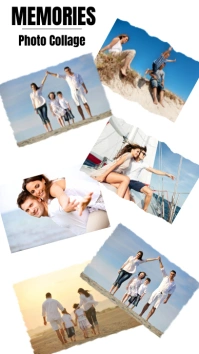 White Collage Photo  Instagram Story template