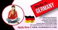 White Collage Study In Germany Facebook Share template