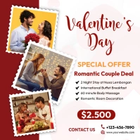 White Collage Valentine's, Collage Instagram Post template