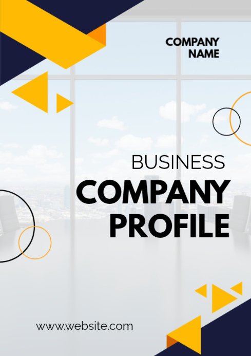 White Business Profile A4 Template | PosterMyWall