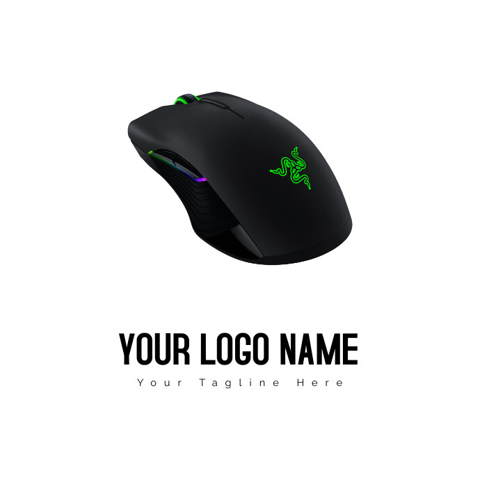 Modèle White Computer Mouse Razer Inc Logo | PosterMyWall