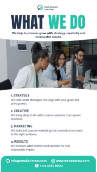 สีขาว Business Growth Strategy Instagram Reel Template