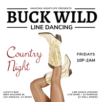 White Country Night Event Instagram Post template