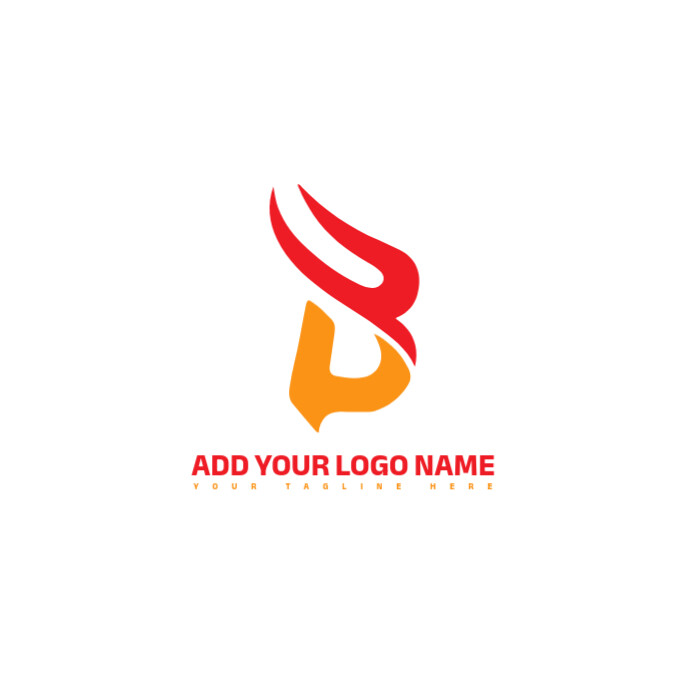 White  Creative B Letter/typography Initial/elegant Modern/brand Unique/stylish/company Logo template