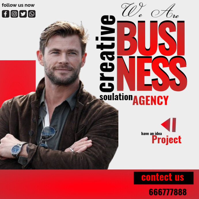 Copy of White Creative Business Agency Instagram Post | PosterMyWall