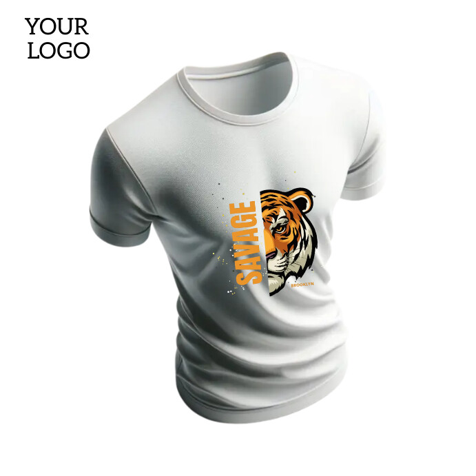 White customable t-shirt design template | PosterMyWall