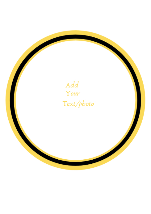White customizable photo frame A4 Template | PosterMyWall