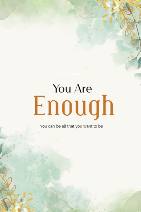 White Daily Motivation Poster Template | PosterMyWall