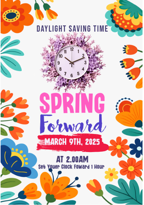 Copy of White Daylight Saving Time A1 | PosterMyWall