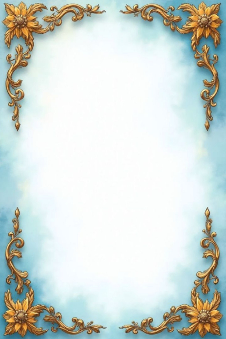 White Decorative Border Poster Template | PosterMyWall