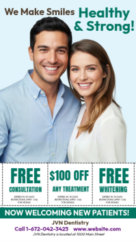 White Dental Clinic Promotion Instagram Story template