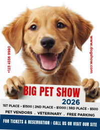 White Dog Show Flyer (us Letter) template
