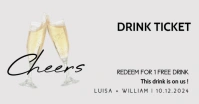 White  Drink Tiket Facebook Shared Image template