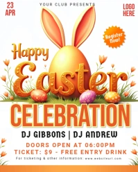 White Easter  Instagram Portrait template