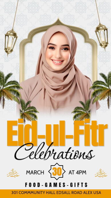 White Eid Sale Instagram Story template