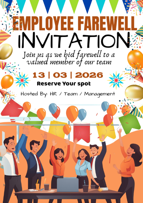 748+ Free Farewell Flyer Templates | PosterMyWall