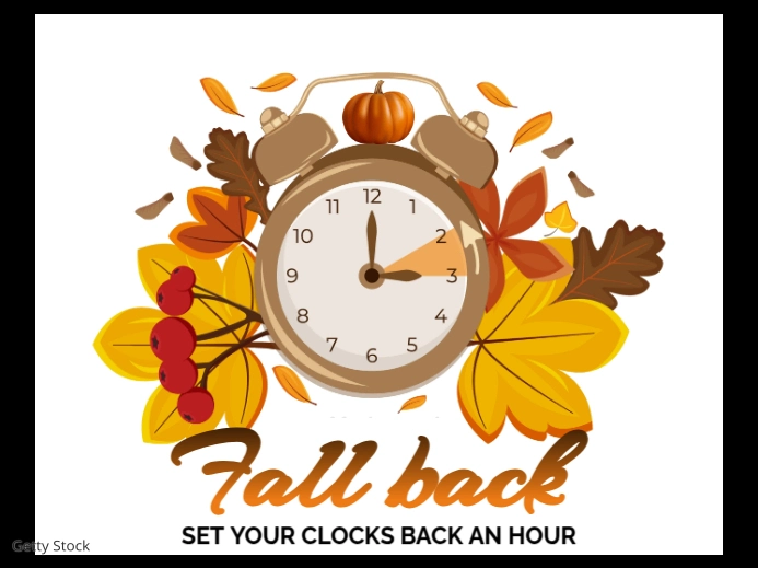 White Fall Back Yard Sign Template | PosterMyWall