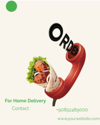 White Fast Food Menu Template  Instagram Portrait