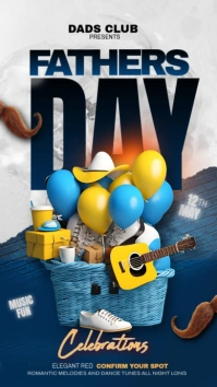 White Fathers Day Instagram Story template