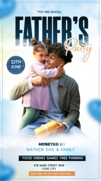White  Fathers Day Instagram Story template