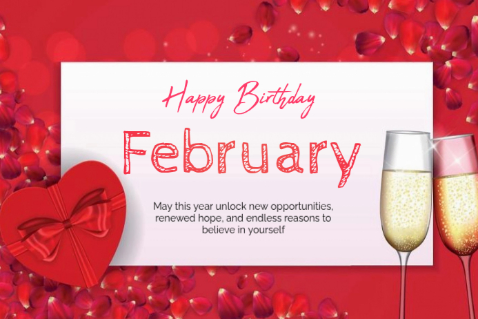 February Birthday Celebration Template | PosterMyWall
