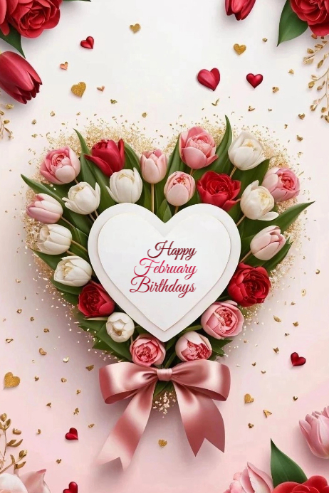 White February Birthdays Banner 4' × 6' Template | PosterMyWall