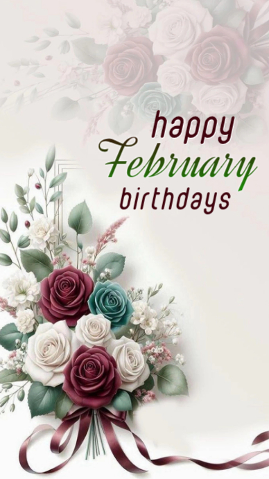 White February Birthdays WhatsApp Status Template | PosterMyWall