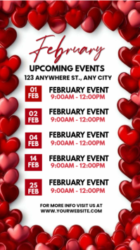White February Events Instagram Story template
