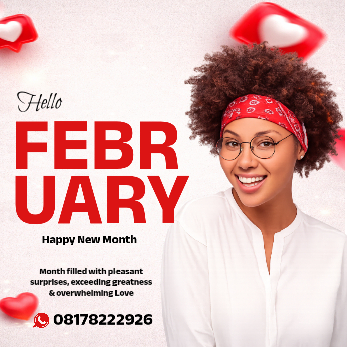 White February Greeting Instagram Post Template | PosterMyWall